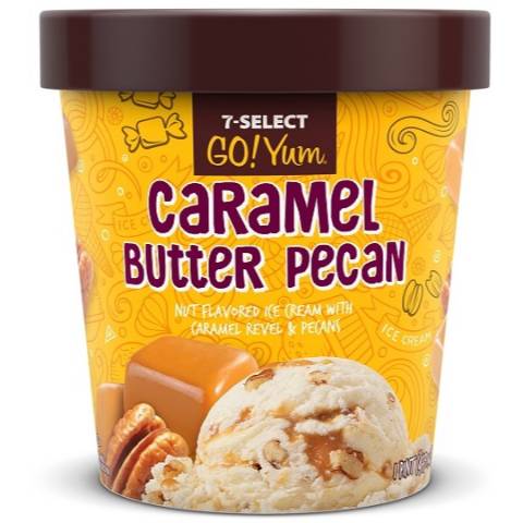 Order 7-Select GoYum Caramel Buttered Pecan Pint food online from 7-Eleven store, Santa Barbara on bringmethat.com