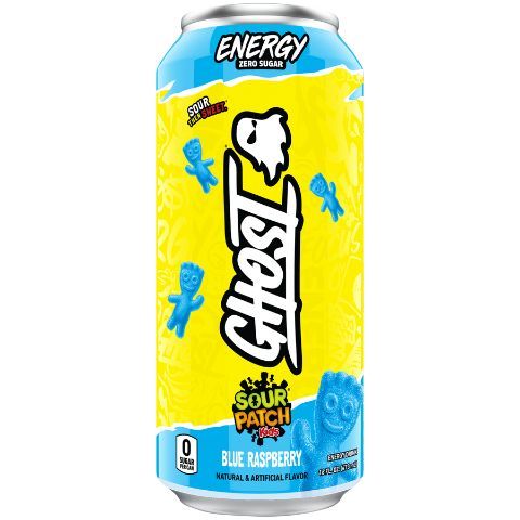 Order Ghost Energy Sour Patch Blue Raspberry 16oz food online from 7-Eleven store, Lavon on bringmethat.com