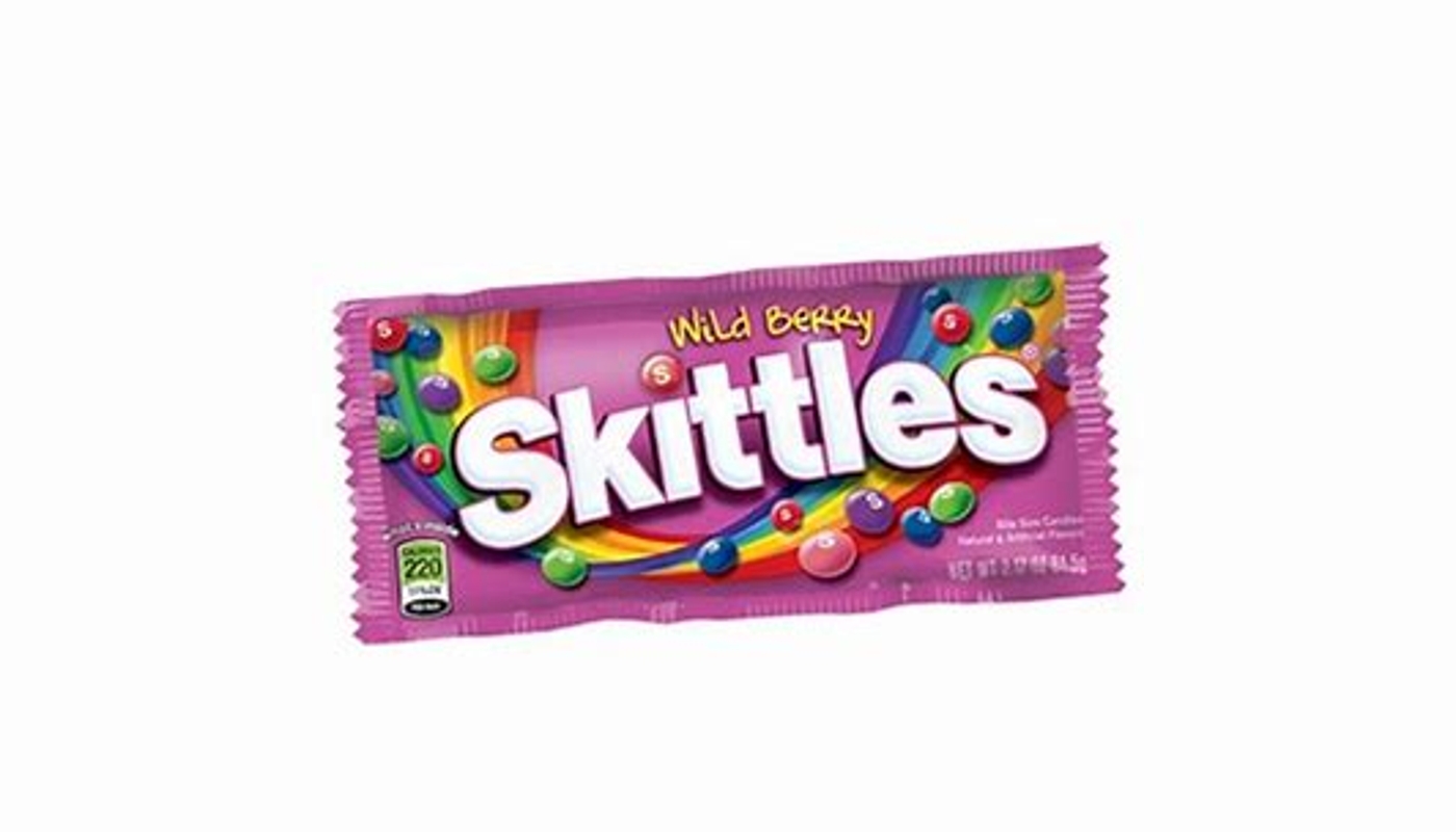 Order Skittles Wild Berry Bite Size Fruity Chewy Candy (2.17 oz) food online from Neomunch store, Warren on bringmethat.com