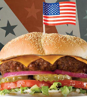 Order All-American Burger food online from Shoney store, Knoxville on bringmethat.com