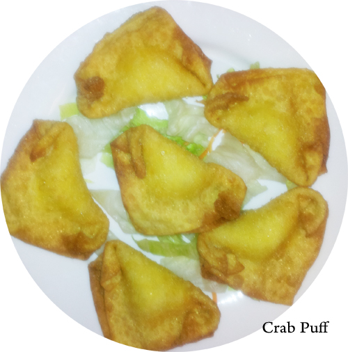 Order Crab Puff ( 6 ) food online from Dao Kitchen #2 Asian Bistro store, Phoenix on bringmethat.com