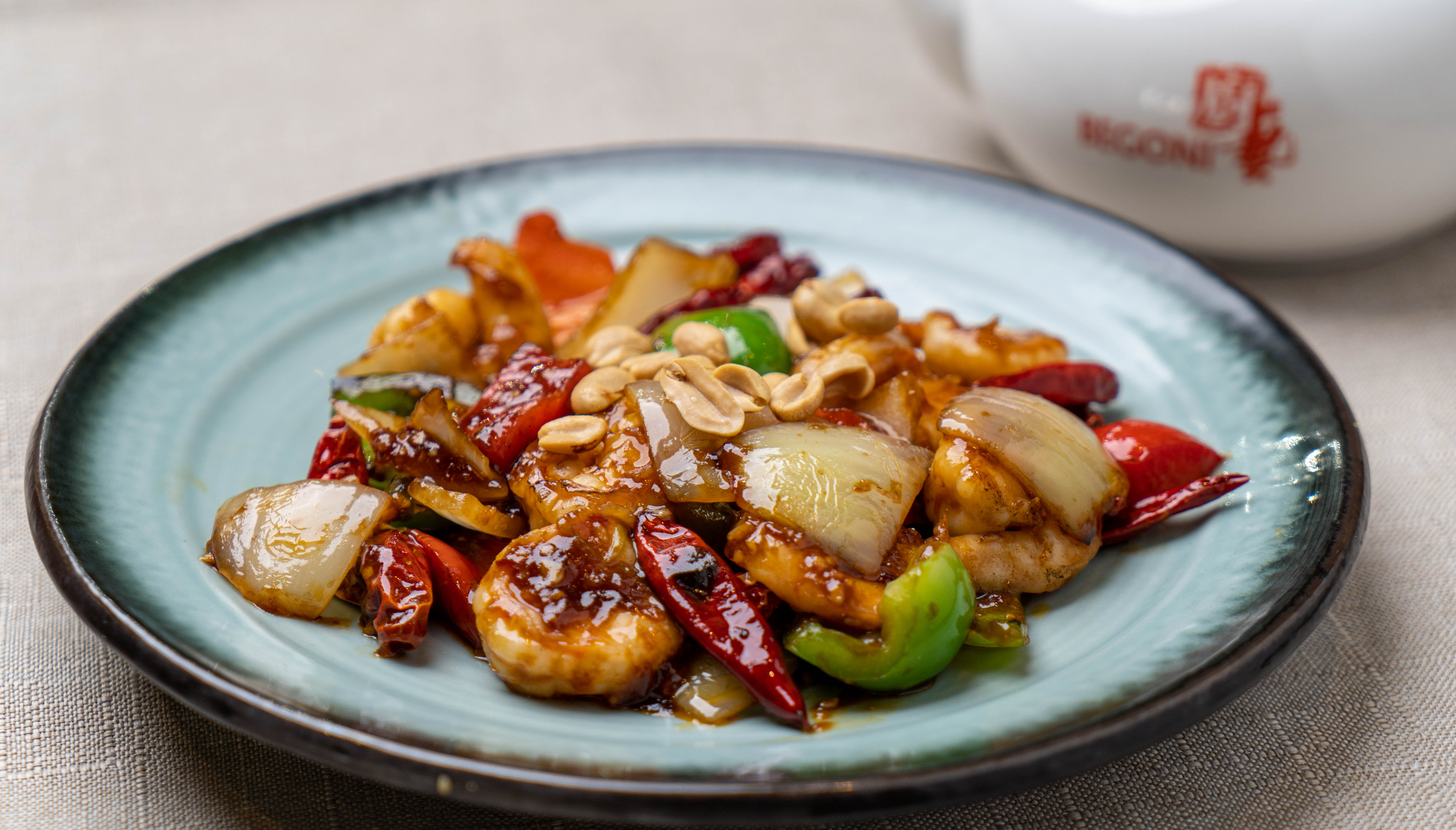 Order S8. Kung Pao Shrimp (Spicy)  food online from Begoni Bistro store, San Francisco on bringmethat.com