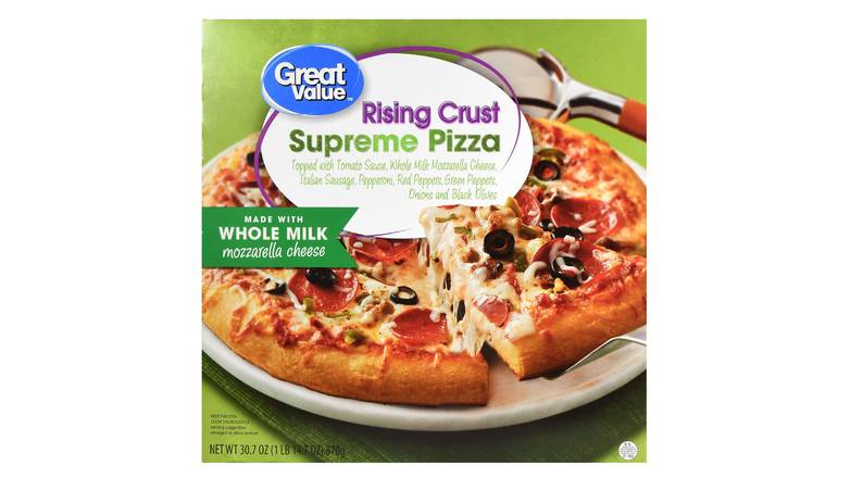 Order Great Value Rising Crust Pizza, Supreme food online from Red Roof Market store, Lafollette on bringmethat.com