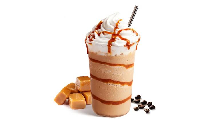 Order Caramel Ice Blended® drink food online from The Coffee Bean & Tea Leaf store, Riverside on bringmethat.com