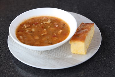 Order Cup of White Chili food online from Tumbleweed Southwest Grill store, Wooster on bringmethat.com