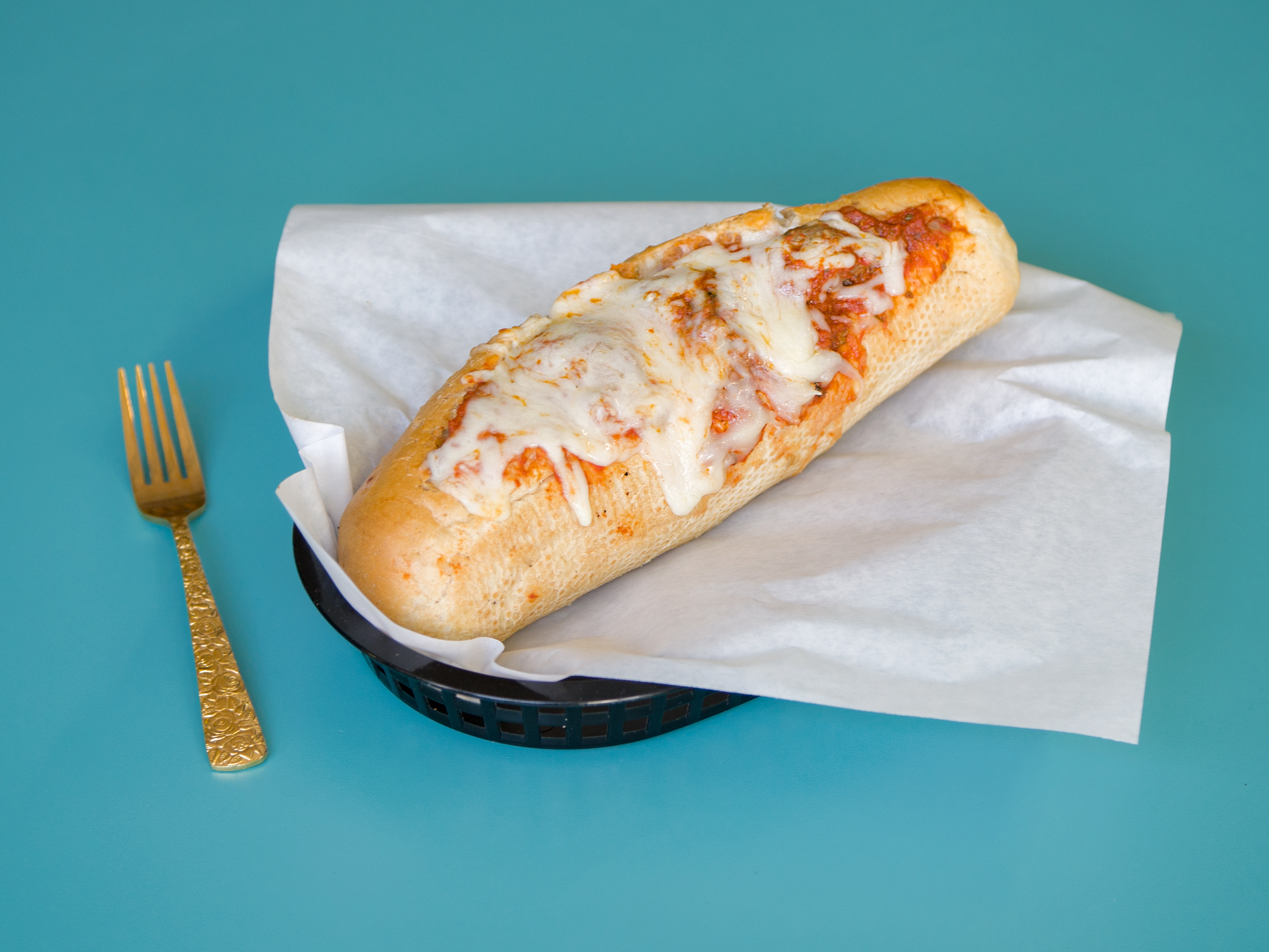 Order Meat Ball and Cheese Sandwich food online from Andre Pizza store, Los Angeles on bringmethat.com