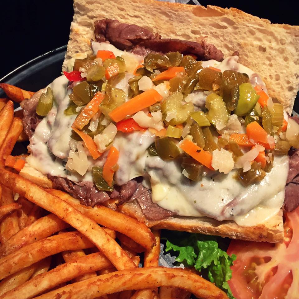 Order Italian Beef Sandwich food online from Sneaker's Sports Bar and Grill store, Franklin Park on bringmethat.com