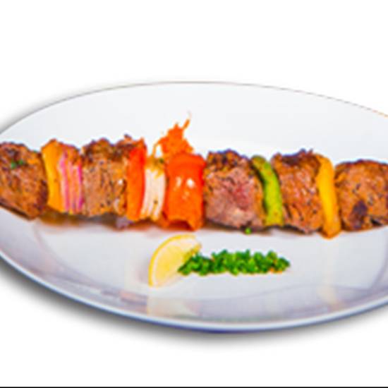 Order Lamb Kabob Plate food online from Fadi's Mediterranean Grill store, Houston on bringmethat.com