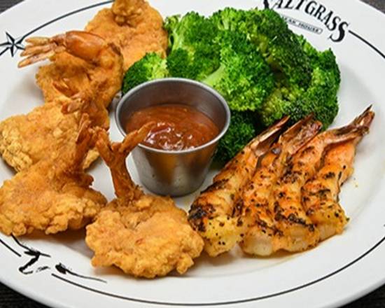Order Shrimp Duo food online from Saltgrass Steak House store, Pearland on bringmethat.com