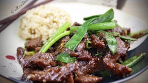 Order 6. Mongolian Beef food online from Iron Wok store, Kansas City on bringmethat.com