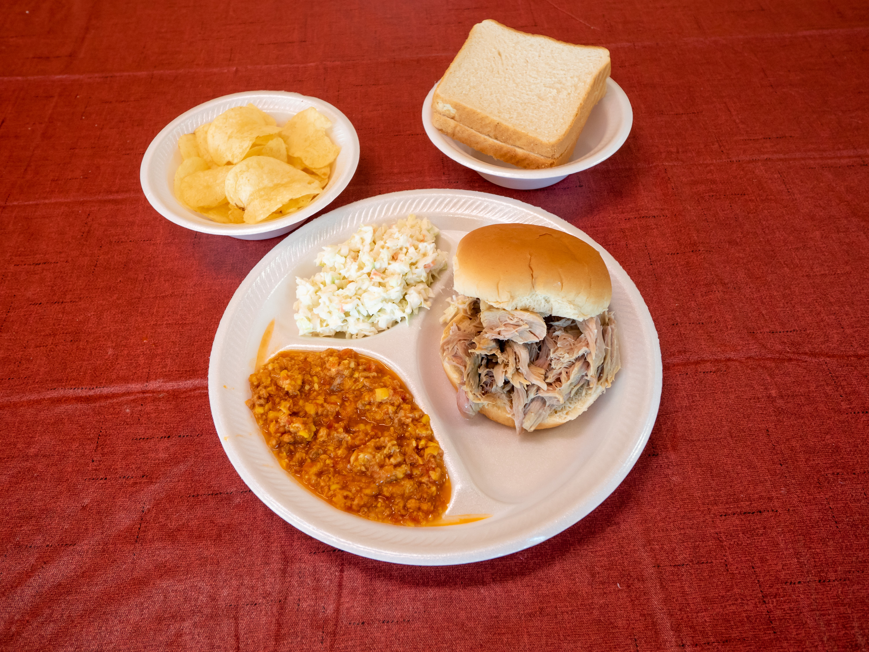 Order Pork Sandwich Plate food online from Peach Pit store, Winterville on bringmethat.com