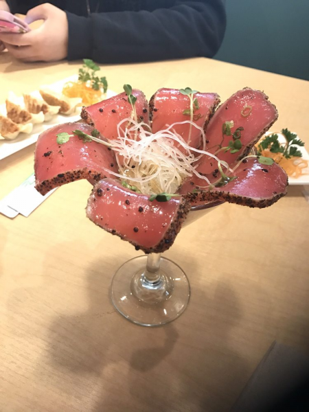 Order Pepper Tuna Tataki food online from Aiya Sushi & Ramen store, Dickinson on bringmethat.com