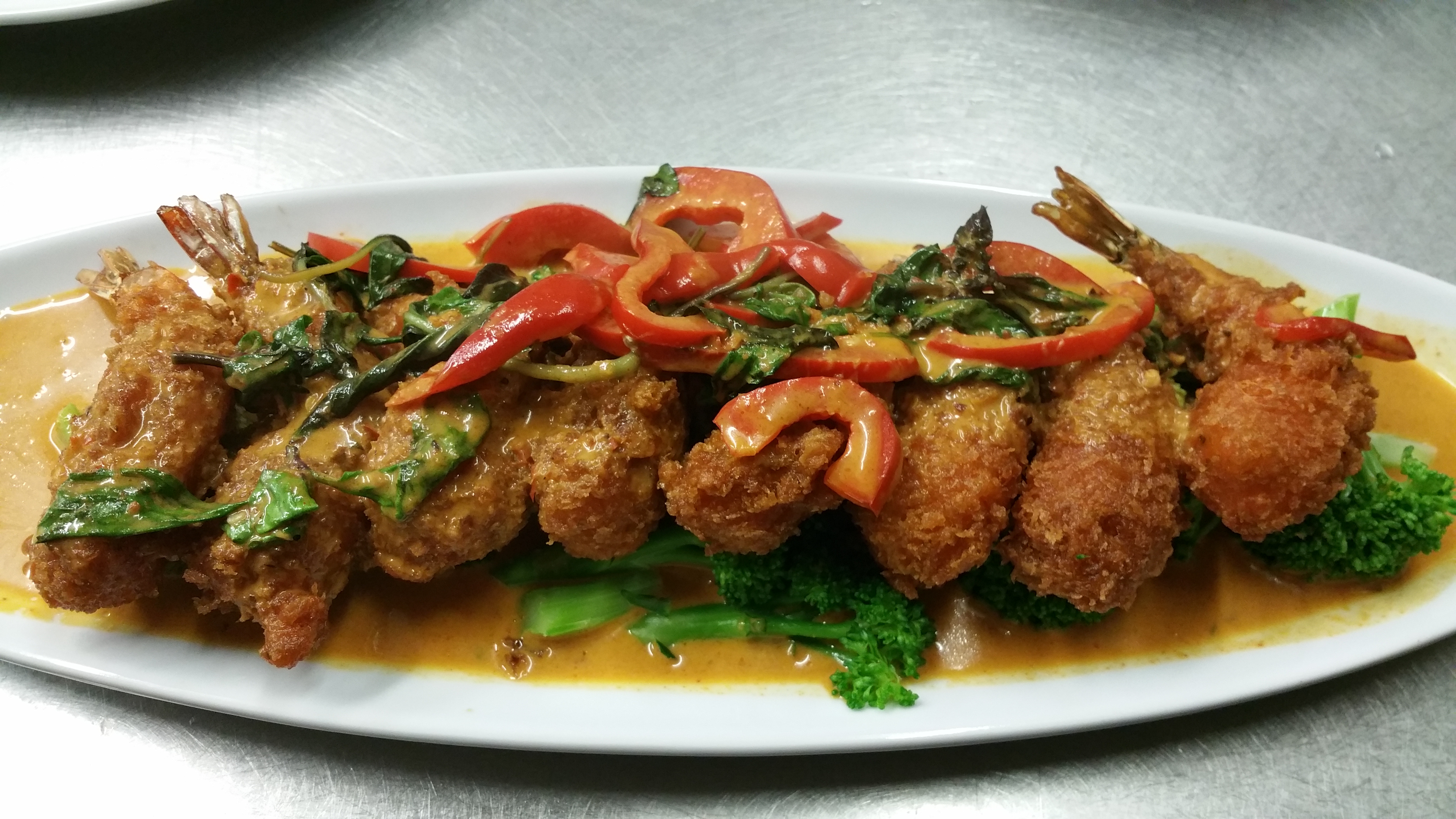 Order SE8. Panang Crispy Shrimp food online from Thai Quality Restaurant store, Oxnard on bringmethat.com