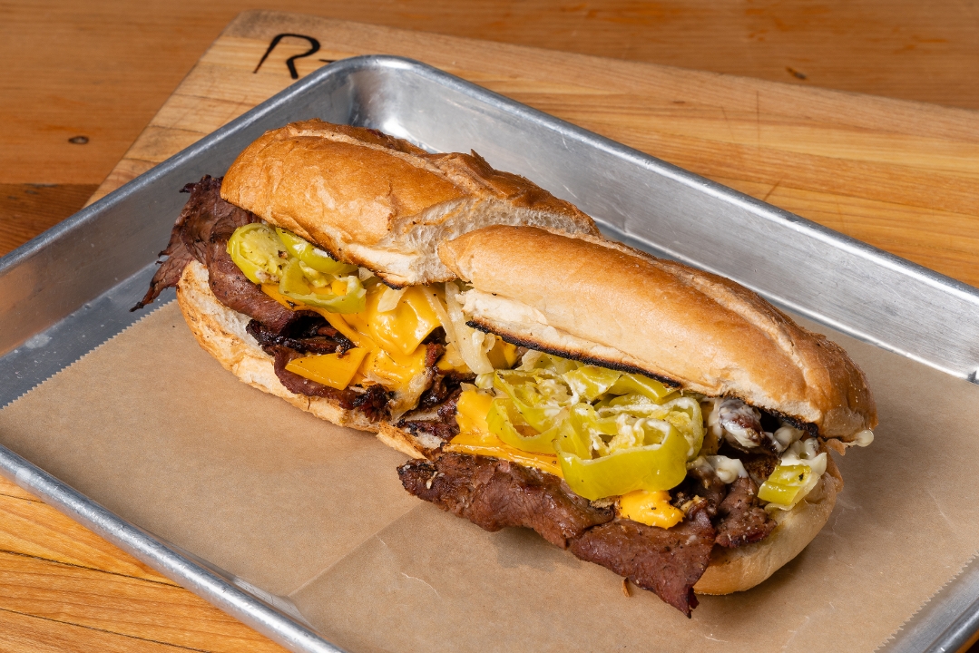 Order Pit Beef Caliente Sandwich food online from Rocklands store, Washington on bringmethat.com