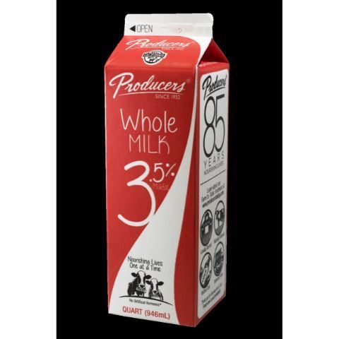 Order Producers Whole Milk 1 Quart food online from 7-Eleven store, San Rafael on bringmethat.com