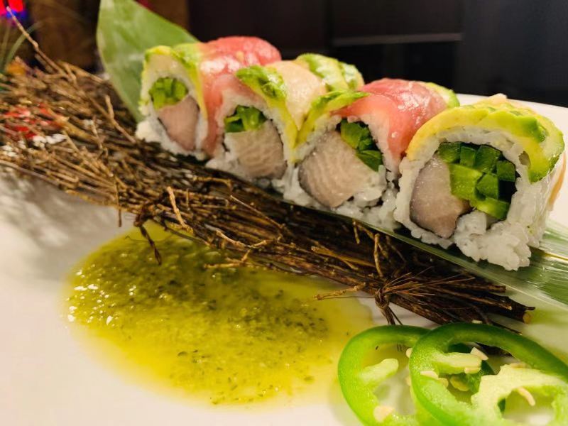 Order Fire Island Roll food online from Bluefin Sushi store, Denville on bringmethat.com