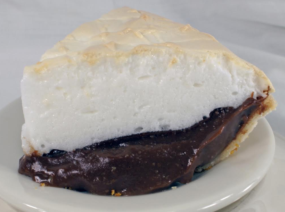 Order Chocolate Meringue Pie food online from S&S Cafeteria store, Knoxville on bringmethat.com