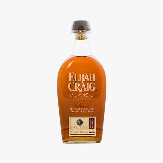 Order Elijah Craig Small Batch 1789 Bourbon Whiskey food online from Hillside Liquor store, Rancho Palos Verdes on bringmethat.com