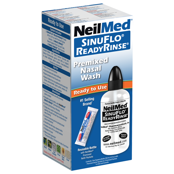 Order NeilMed SinuFlo, ReadyRinse Premixed Nasal Wash - 1 kit food online from Rite Aid store, SUFFOLK on bringmethat.com