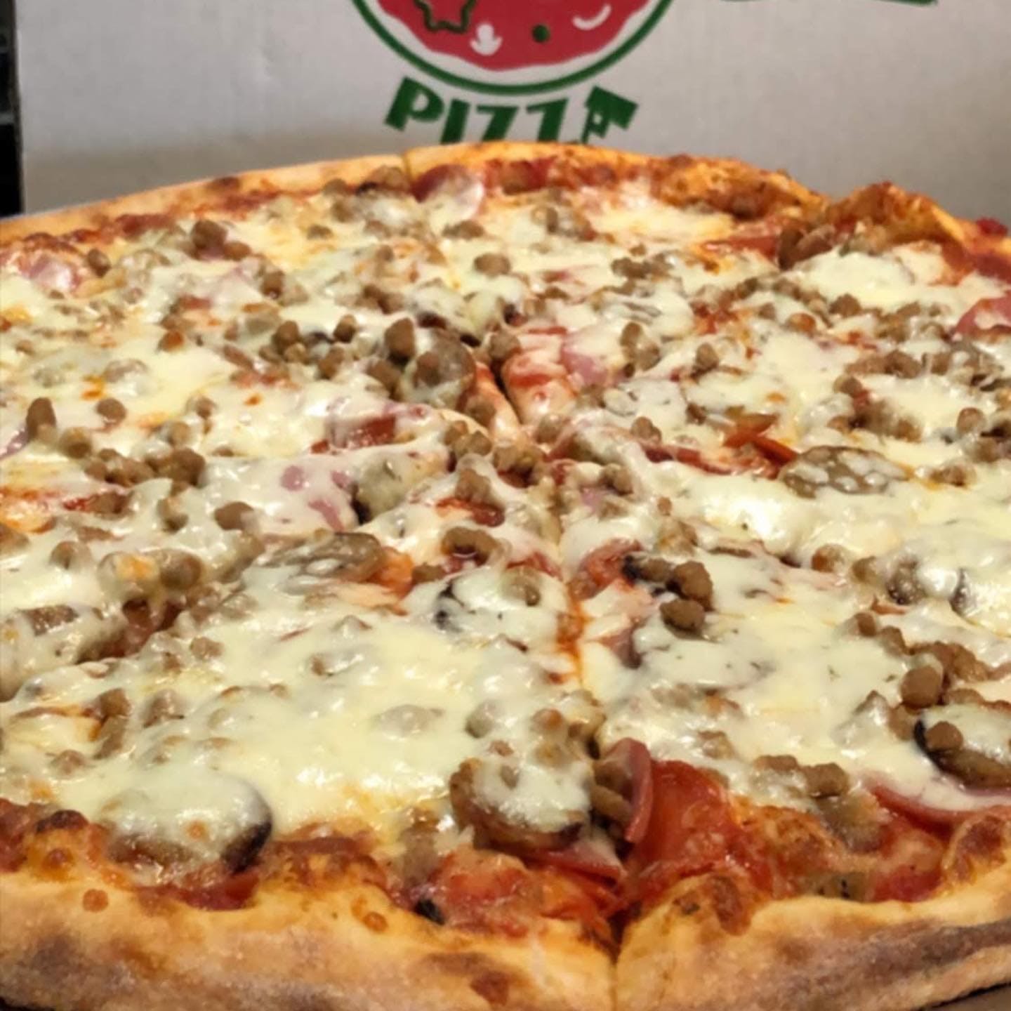 Order Meat Lovers Pizza - Small 12'' food online from Brother Pizza Express store, Houston on bringmethat.com