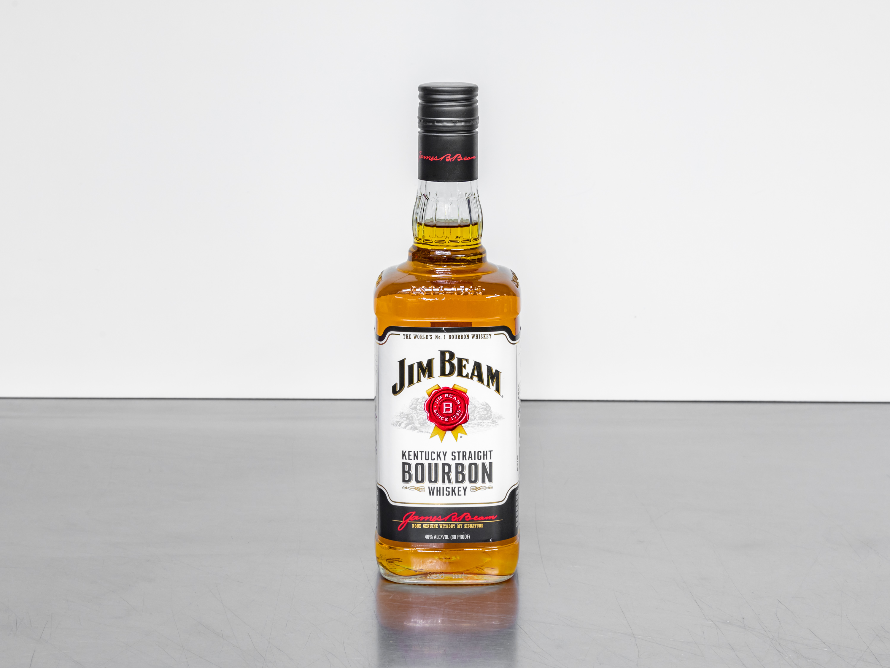 Order Jim Beam Bourbon Whiskey 750 ml. food online from In The Zone Vi store, Apache Junction on bringmethat.com
