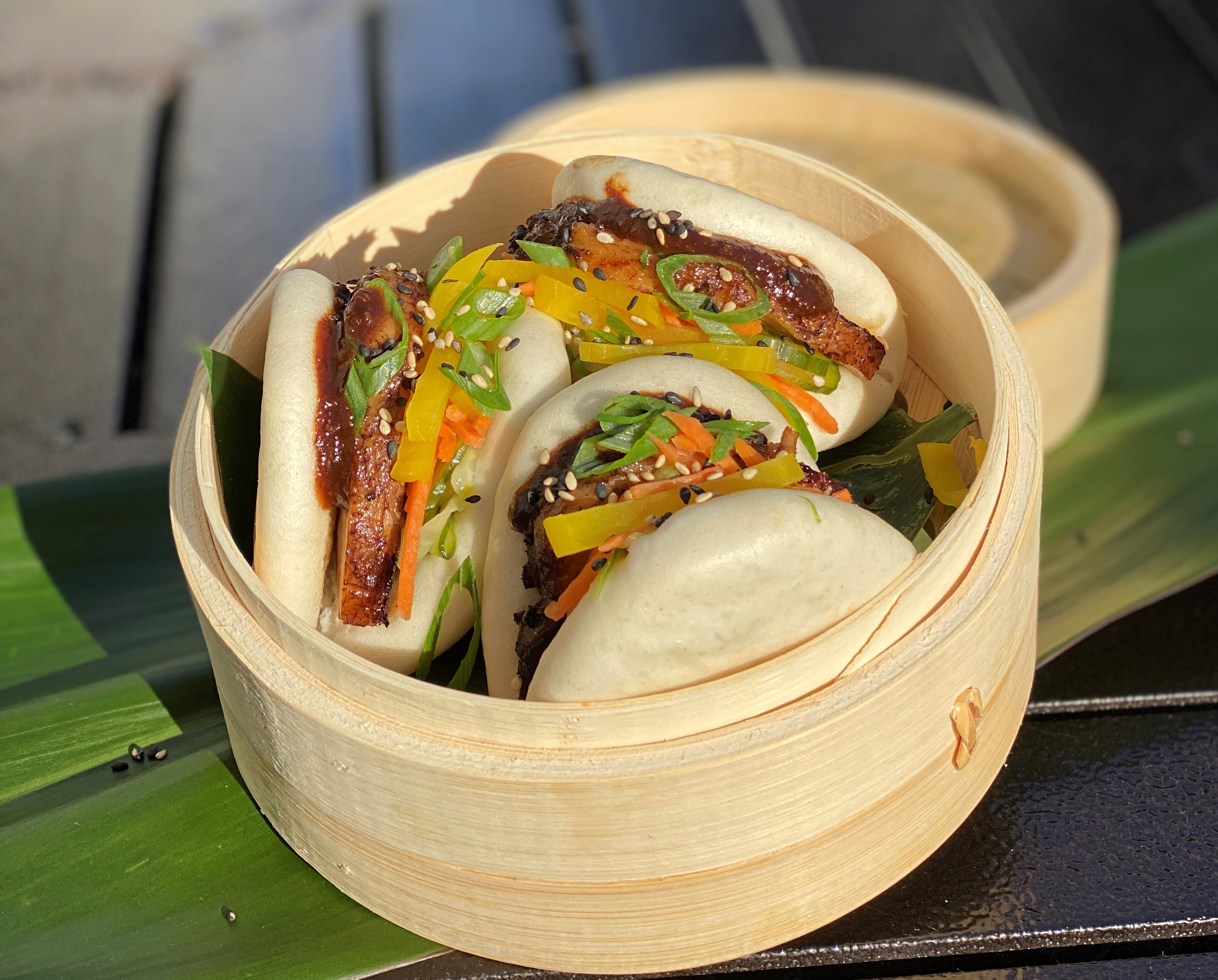Order Sticky Pork Bao Buns  food online from Sushi Confidential store, Campbell on bringmethat.com