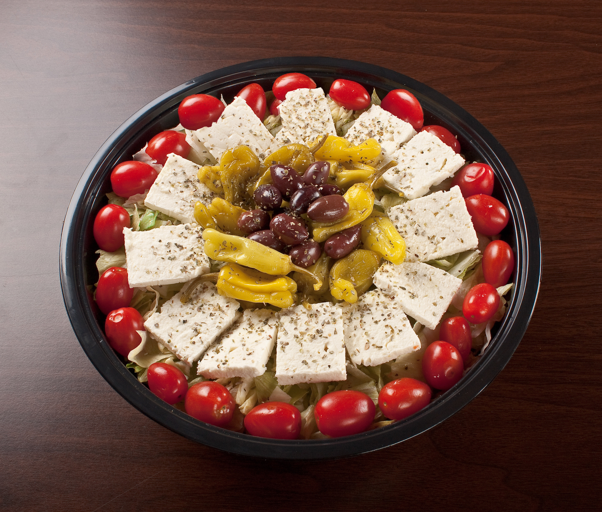 Order Greek Salad food online from Jimmy's Pizza Too store, Lowell on bringmethat.com