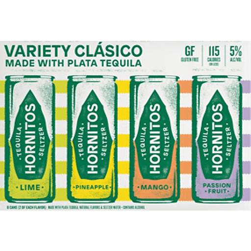 Order Hornitos Tequila Seltzer Variety Pack (8PKC 12 OZ) 140740 food online from BevMo! store, Anaheim on bringmethat.com