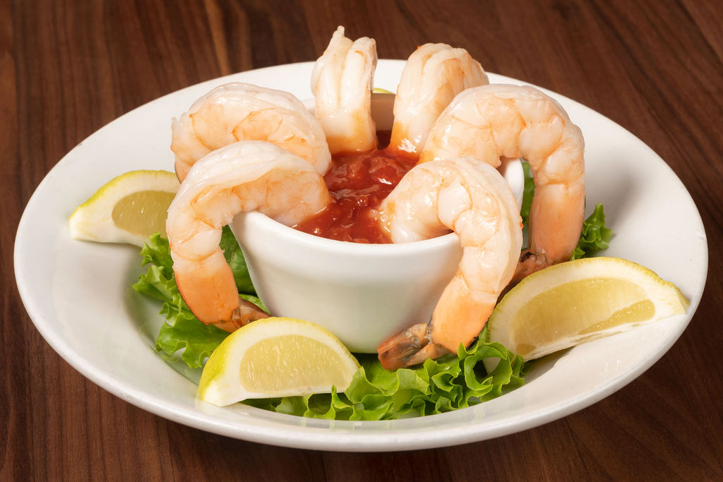 Order Jumbo Shrimp Cocktail food online from Naples Rib Co store, Long Beach on bringmethat.com