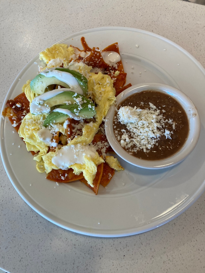 Order CHILAQUILES food online from Uncle Johns Pancake House store, San Jose on bringmethat.com