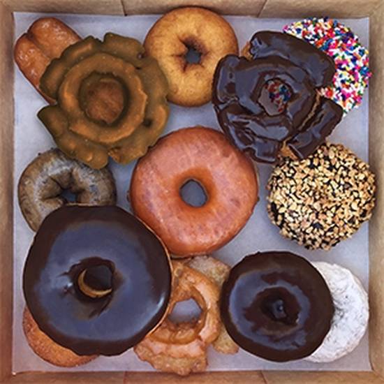 Order Classic Dozen food online from Voodoo Doughnut-Old Town store, Portland on bringmethat.com