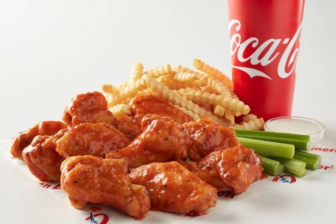 Order 10pc ALL FLAT Wings Combo  food online from American Deli store, Inglewood on bringmethat.com
