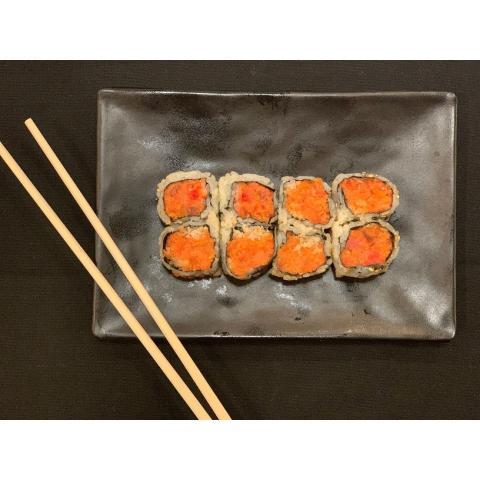 Order Spicy Salmon Roll food online from Ginza Japanese Cuisine store, Bloomfield on bringmethat.com