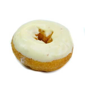 Order Vanilla Cake with Orange Icing food online from Glazed Grinders store, Albuquerque on bringmethat.com