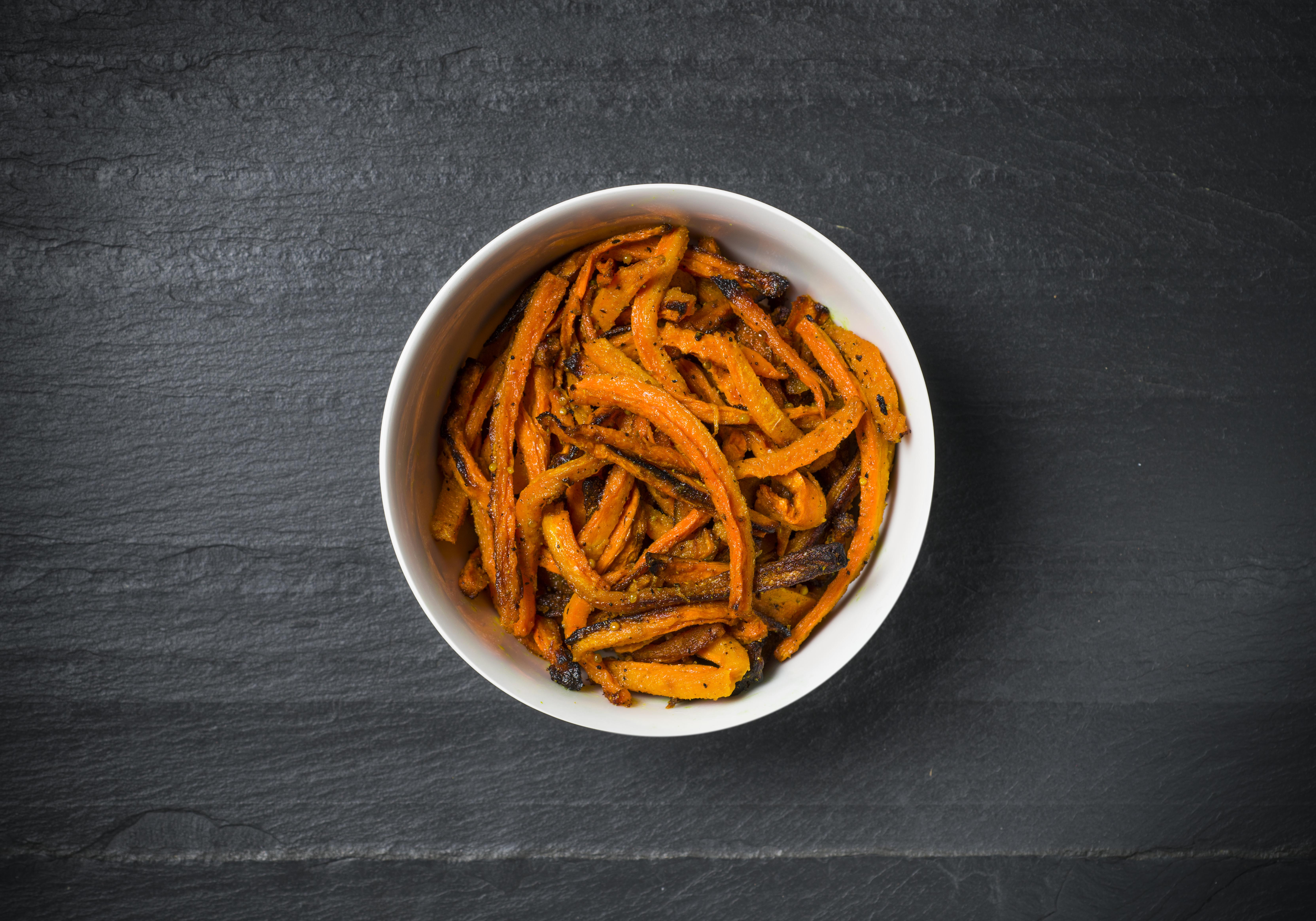Order Carrot Fries (V, GF) food online from Quality Greens Kitchen store, Hoboken on bringmethat.com