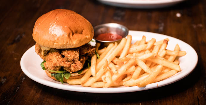Order Crispy Chicken Sandwich food online from The Row Tavern store, Chicago on bringmethat.com