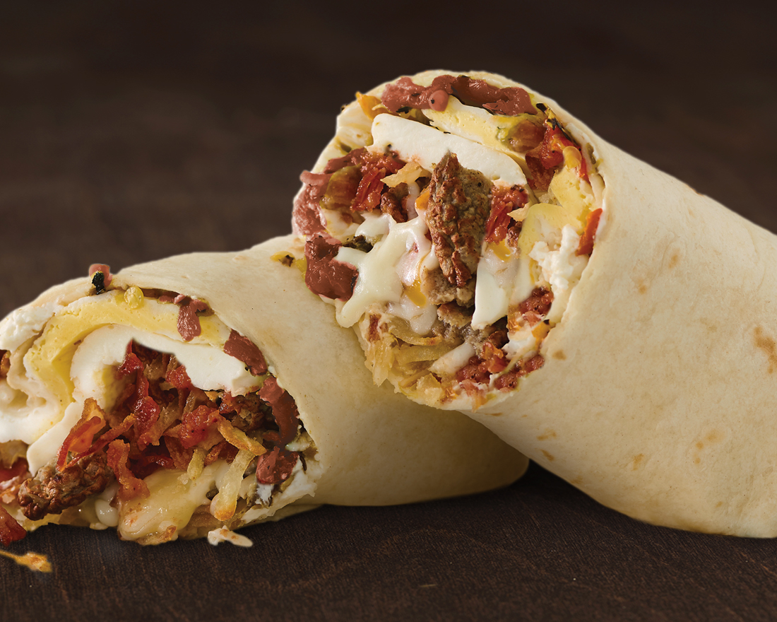 Order NEW! Chorizo Breakfast Burrito food online from Einstein Bros. Bagels store, Atlanta on bringmethat.com