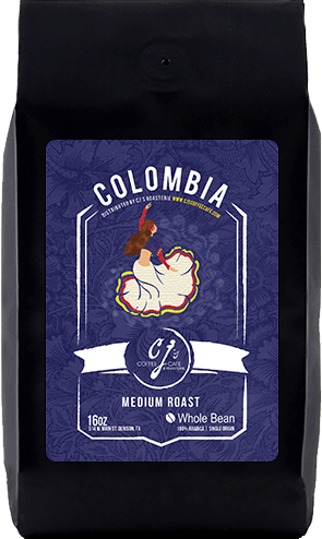 Order Colombia 16 oz. food online from Cj Coffee Cafe store, Denison on bringmethat.com