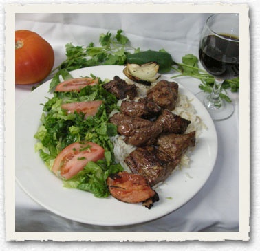 Order Shish Kabob food online from Tripoli Restaurant store, Brooklyn on bringmethat.com