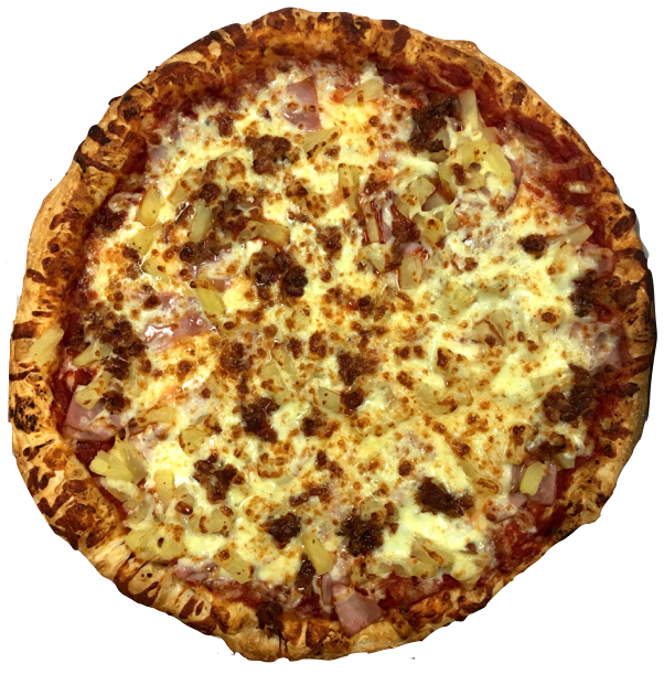 Order Round Hawaiian Pizza food online from Toarminas Pizza store, Taylor on bringmethat.com