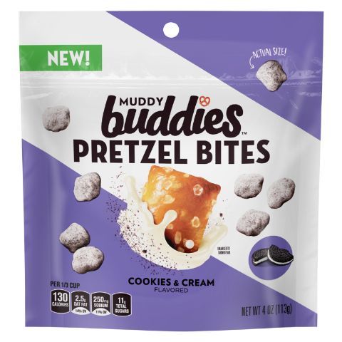 Order Chex Mix Muddy Buddies Pretzel Bites Cookies & Cream 4oz food online from 7-Eleven store, West Columbia on bringmethat.com
