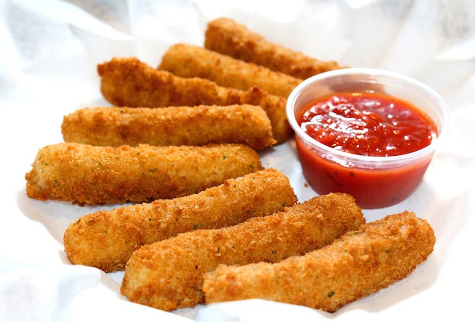 Order Fried Mozzarella Sticks - 6 Pieces food online from Southington Pizza House store, Southington on bringmethat.com
