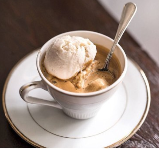 Order Affogato [one ice cream scoop in a single espresso] food online from Bistro 6050 store, Chicago on bringmethat.com