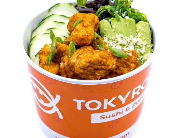 Order Karaage Bowl food online from TokyRoll Sushi & Poke store, Salem on bringmethat.com