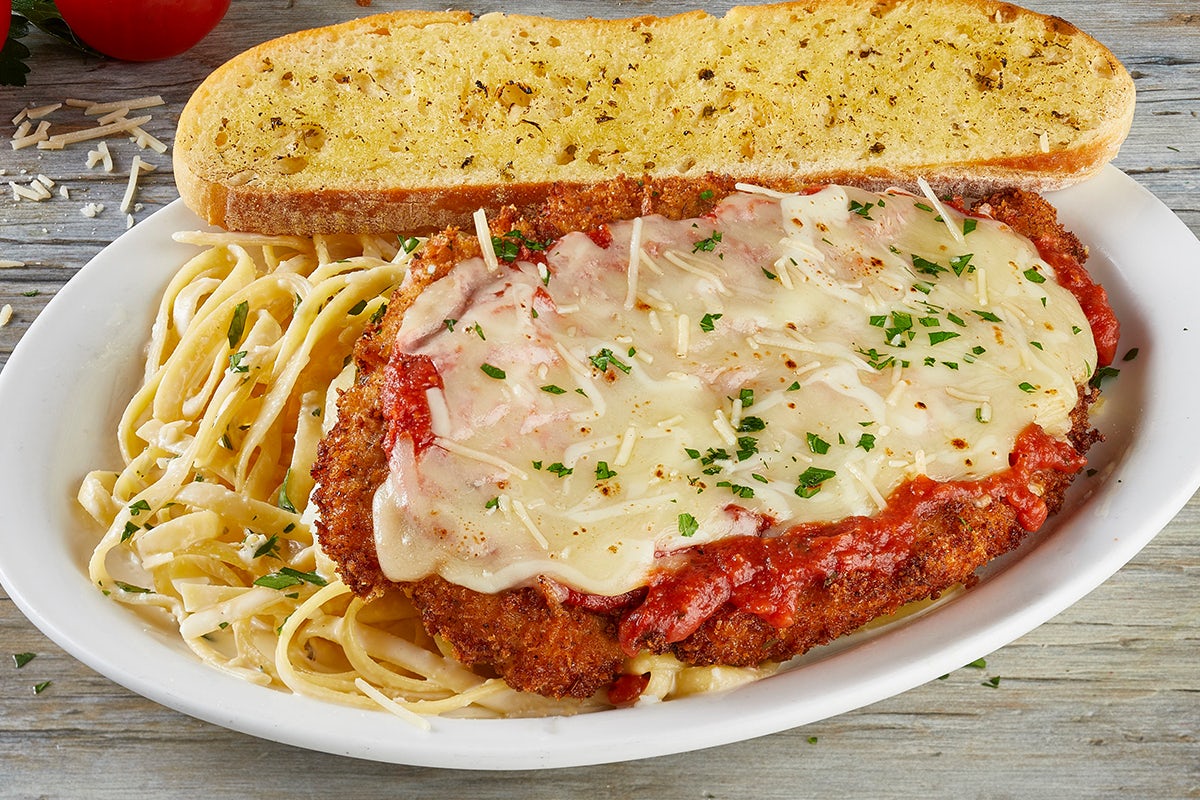 Order CHICKEN PARMESAN ALFREDO food online from Miller'S Ale House store, Dawsonville on bringmethat.com