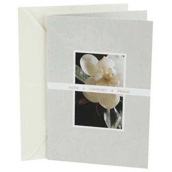 Order Hallmark Sympathy Card (White Floral Gray) Inside: With sympathy in this time of sadness 1 ea. food online from Walgreens store, San Rafael on bringmethat.com