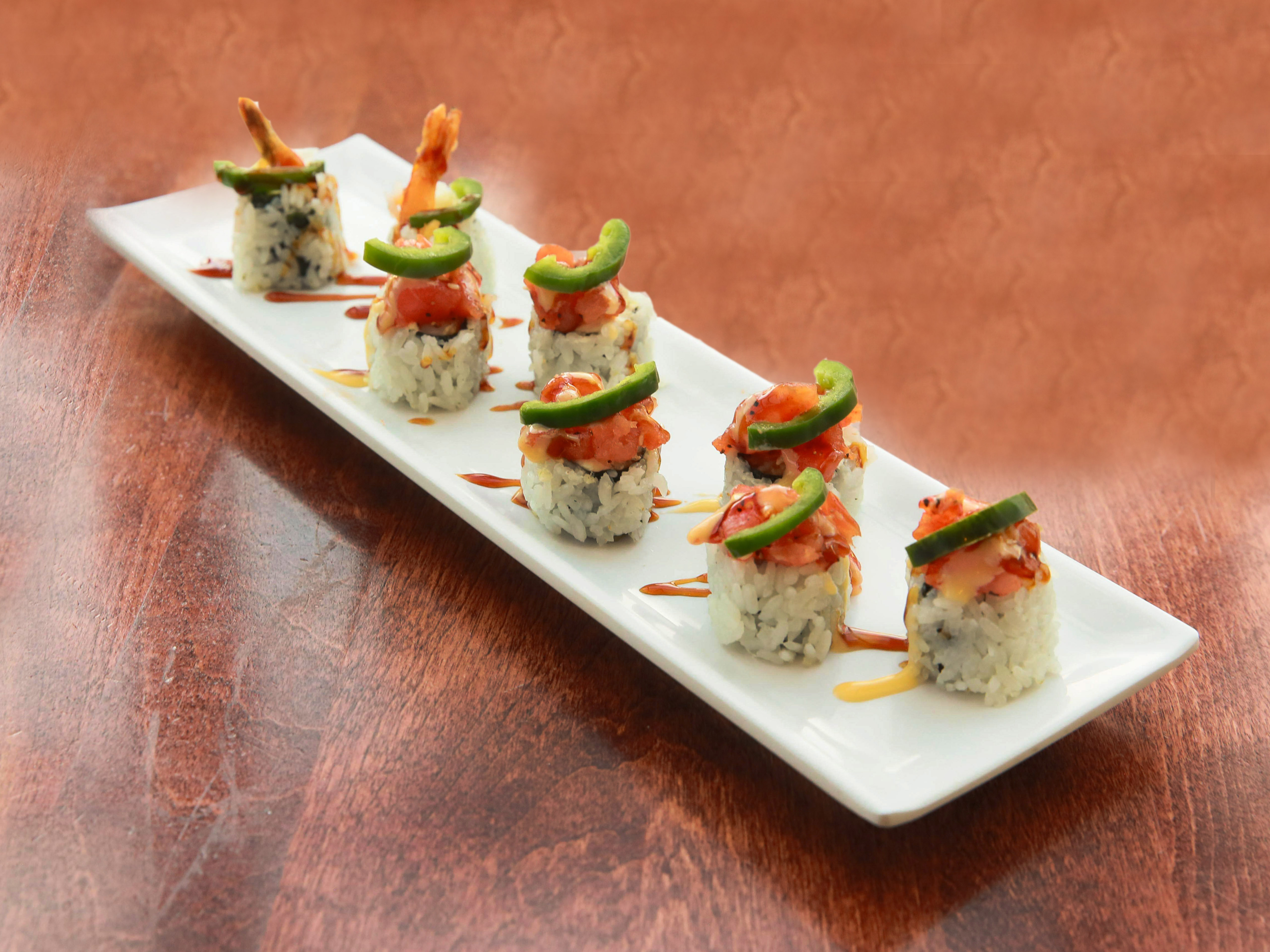 Order Firecracker Roll food online from Tanpopo Ramen & Sushi Restaurant store, Hales Corners on bringmethat.com