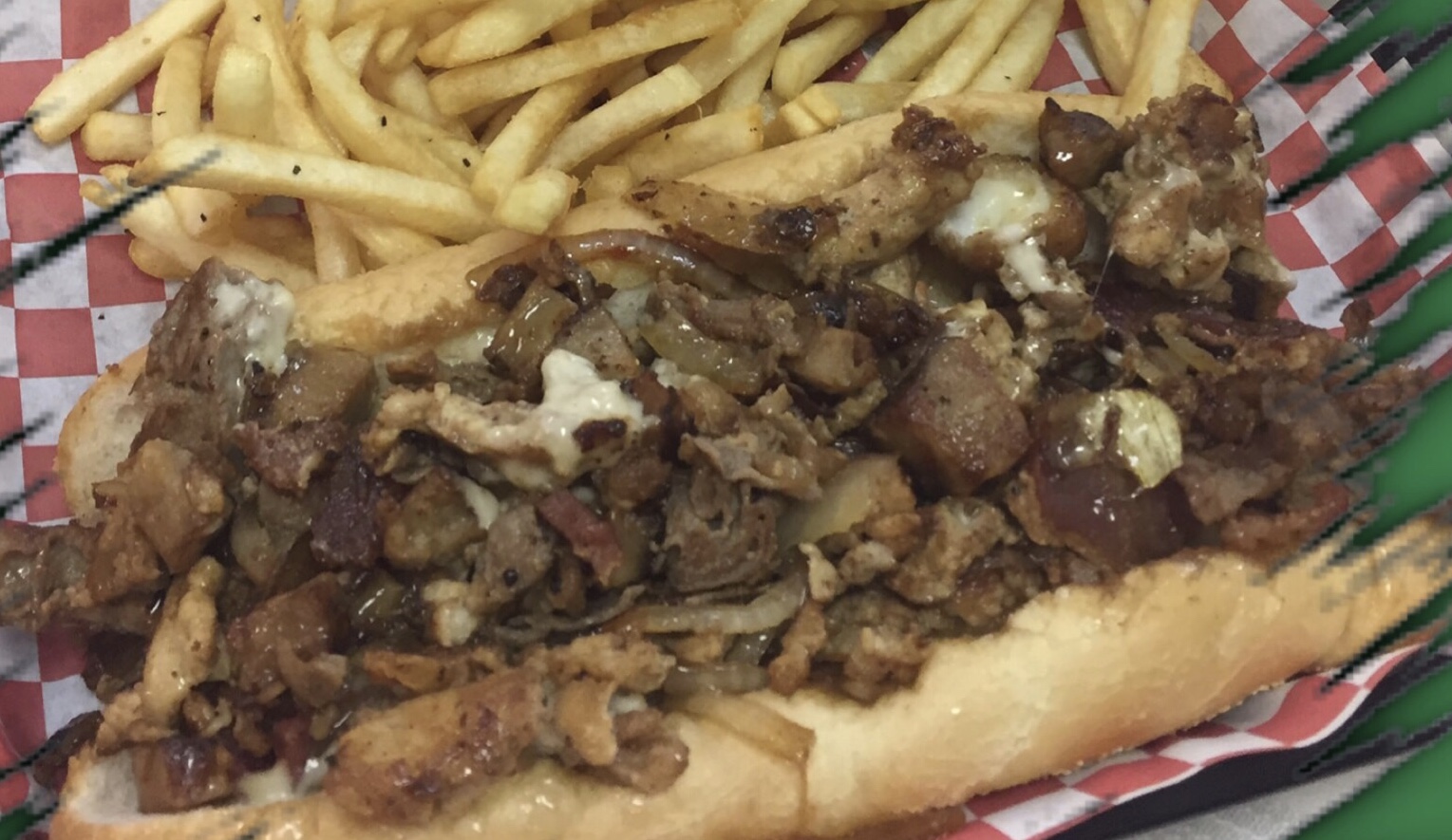 Order 21. Kelly Drive Cheesesteak Combo food online from Big Tony's West Philly Cheesesteaks store, Dallas on bringmethat.com