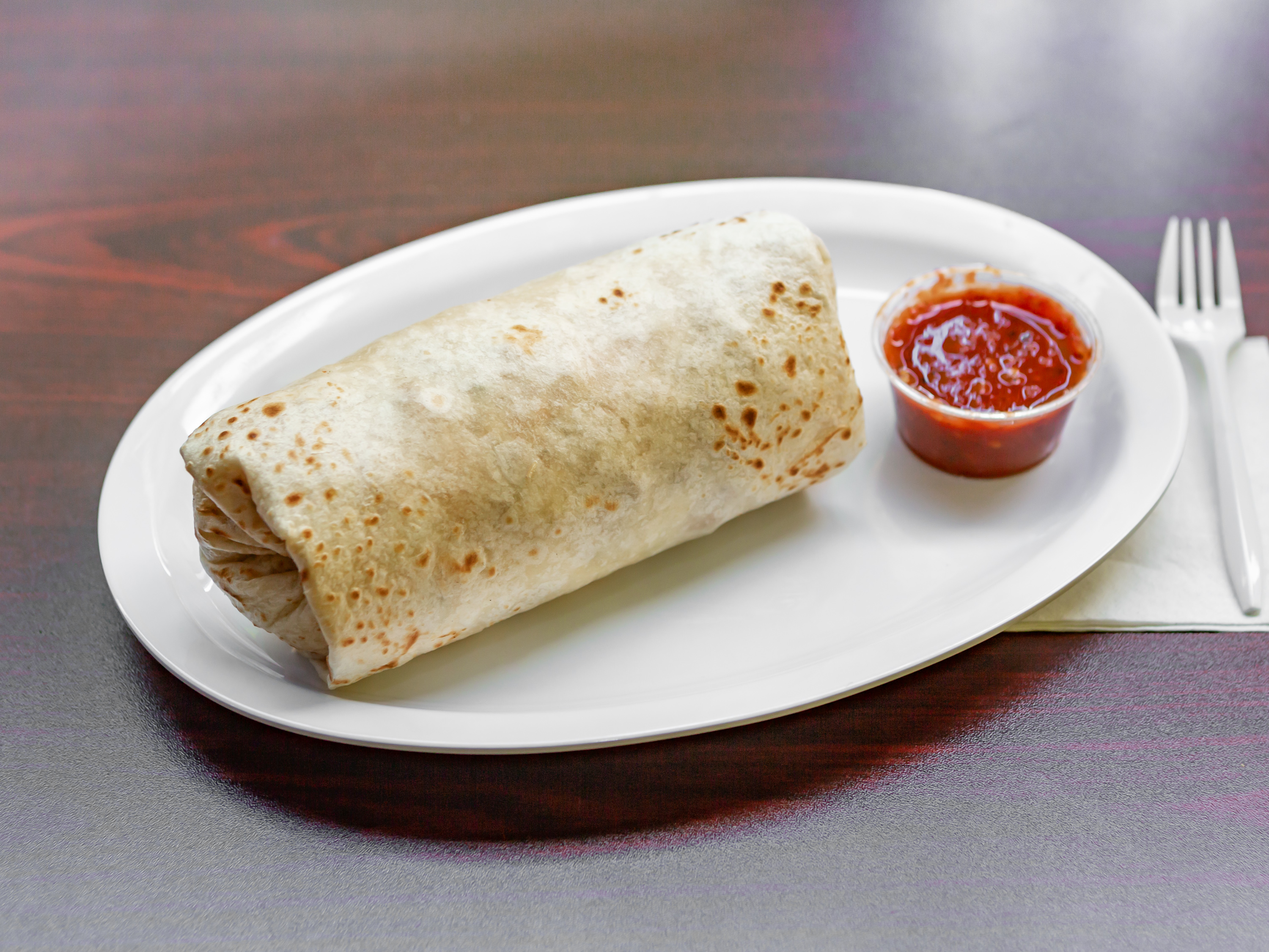Order Regular Burrito food online from Taco King - W Liberty St. store, Ann Arbor on bringmethat.com