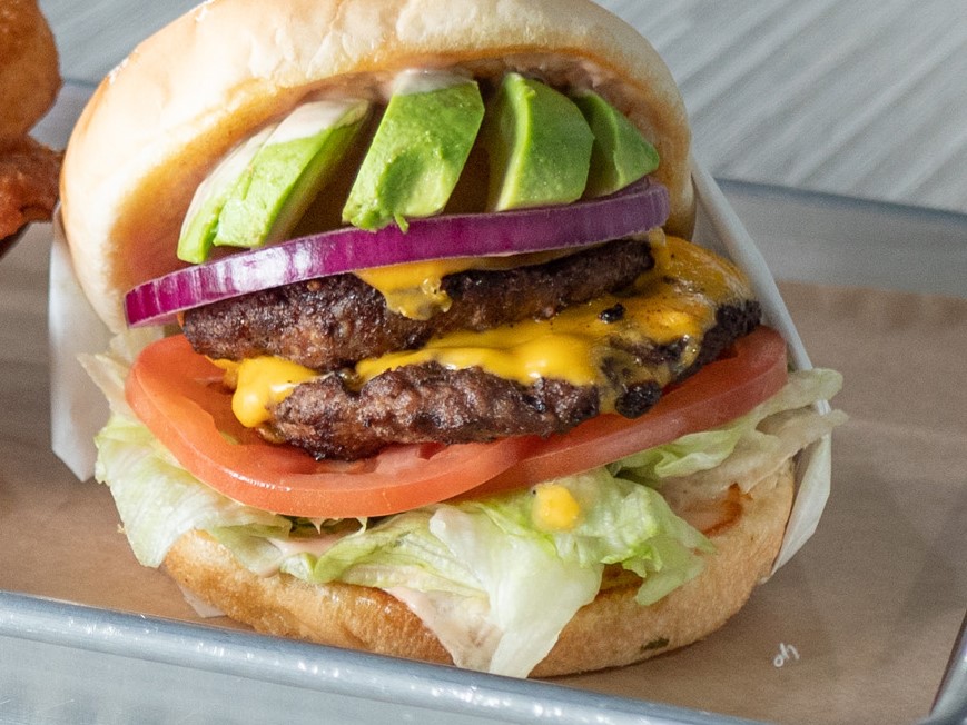 Order #3. California Avocado Burger food online from OC Burgers store, Fort Worth on bringmethat.com
